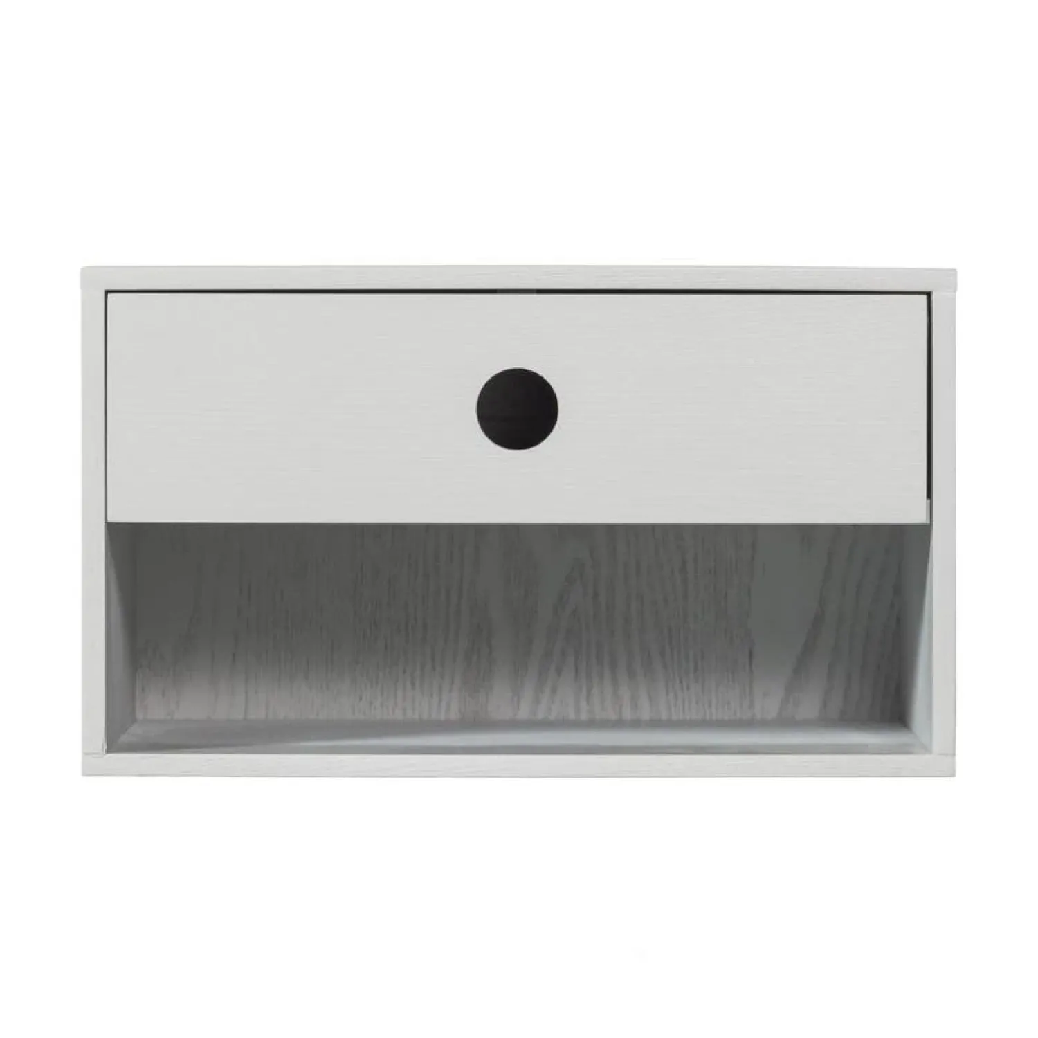 WOOOD Nachtkastjes|Industriele Kasten|Nancy Hangend Nachtkastje Mist 34cm
