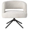 PTMD Eetkamerstoelen|Naroa Eetkamerfauteuil Crème