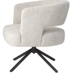 PTMD Eetkamerstoelen|Naroa Eetkamerfauteuil Crème