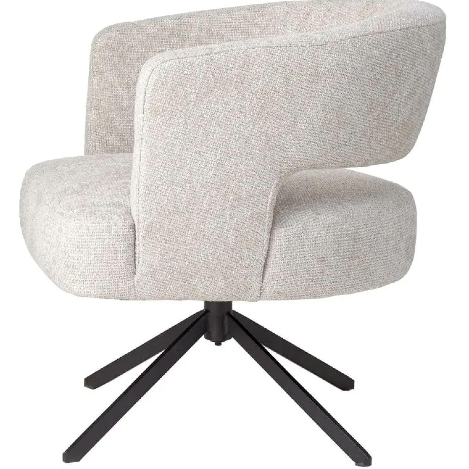 PTMD Eetkamerstoelen|Naroa Eetkamerfauteuil Crème