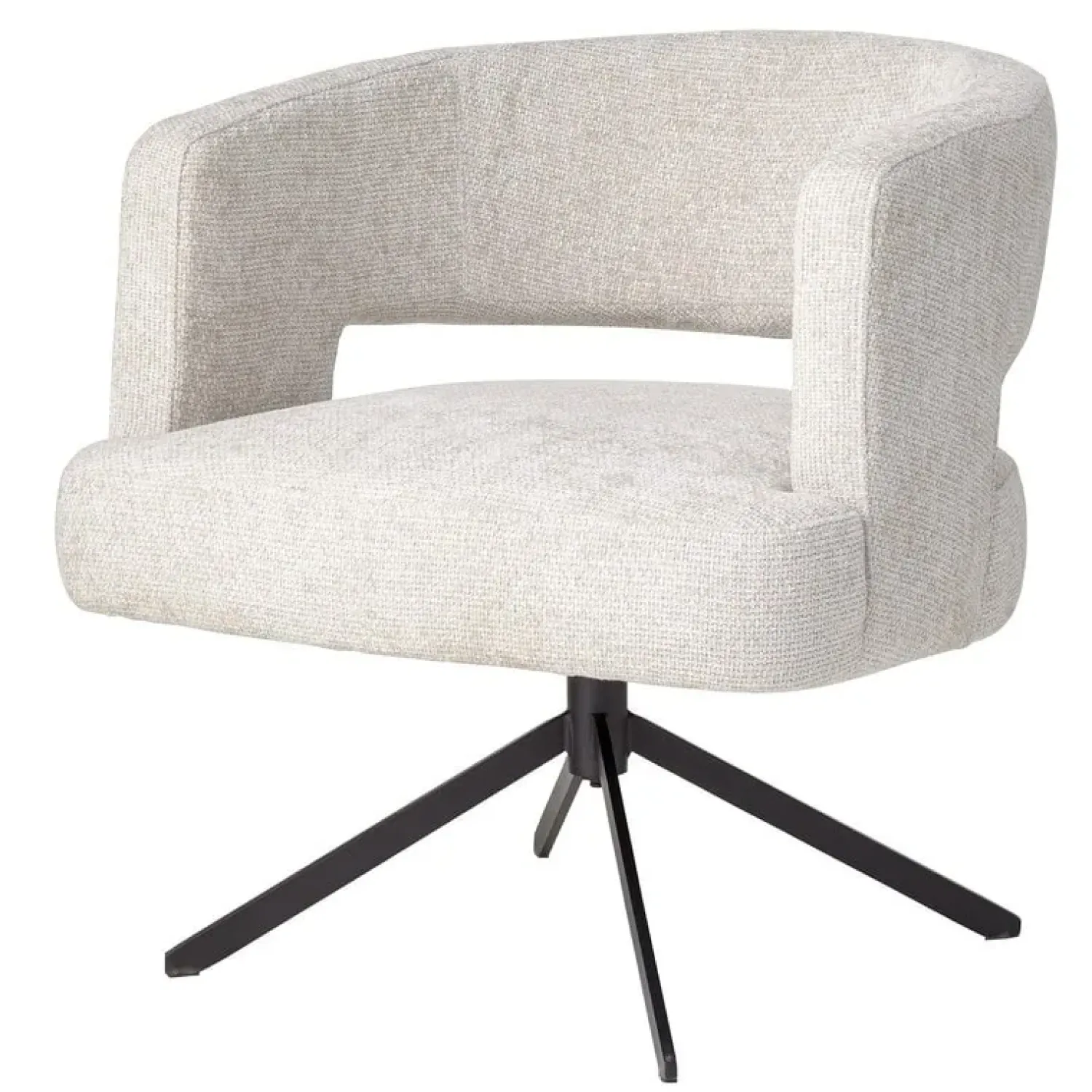 PTMD Eetkamerstoelen|Naroa Eetkamerfauteuil Crème
