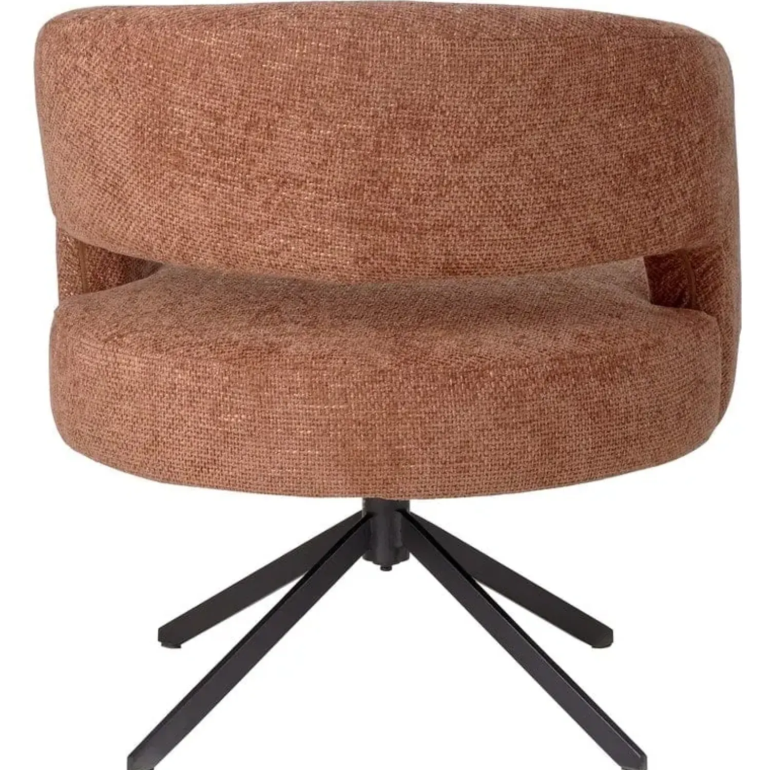 PTMD Eetkamerstoelen|Naroa Eetkamerfauteuil Terracotta