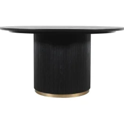 PTMD Eettafels|Naro Eettafel Zwart Mangohout 150cm