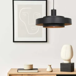 Trading Lighting Hanglampen|Naro 1-lichts Hanglamp Zwart