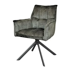 Furndea Eetkamerstoelen|Nelly eetkamerstoel velvet hunter