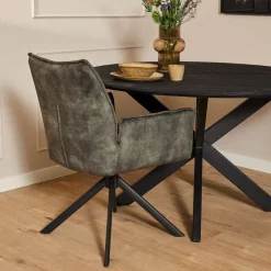 Furndea Eetkamerstoelen|Nelly eetkamerstoel velvet hunter