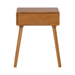 WOOOD Nachtkastjes|Industriele Kasten|Nelo Nachtkastje Bruin 36cm