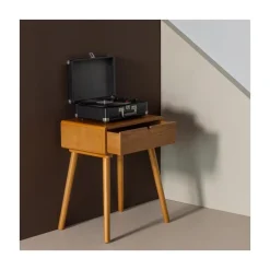 WOOOD Nachtkastjes|Industriele Kasten|Nelo Nachtkastje Bruin 36cm