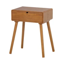 WOOOD Nachtkastjes|Industriele Kasten|Nelo Nachtkastje Bruin 36cm