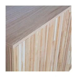WOOOD Dressoirs|Industriele Kasten|New Gravure Dressoir eiken naturel 200 cm