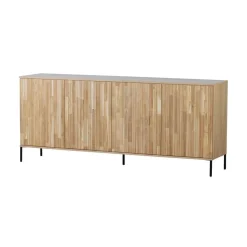WOOOD Dressoirs|Industriele Kasten|New Gravure Dressoir eiken naturel 200 cm