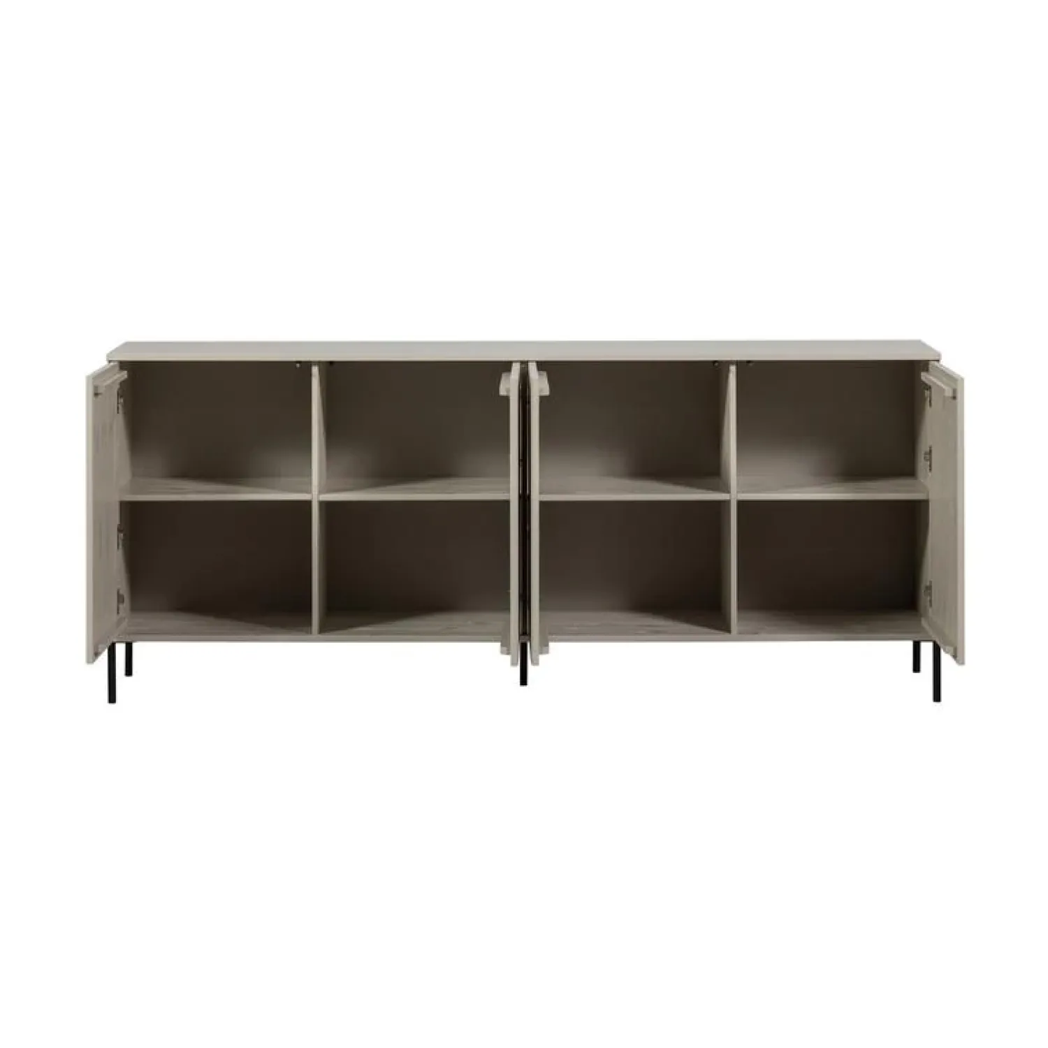 WOOOD Dressoirs|Industriele Kasten|New Gravure Dressoir grenen dust 200 cm