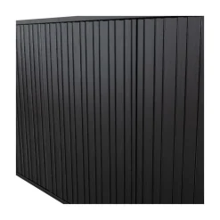 WOOOD Dressoirs|Industriele Kasten|New Gravure Dressoir grenen zwart 200 cm