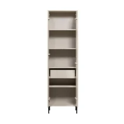WOOOD Wandkasten|Industriele Kasten|New Gravure Hoge kast met lade grenen dust 60 cm