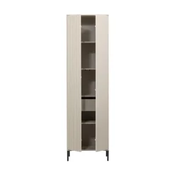 WOOOD Wandkasten|Industriele Kasten|New Gravure Hoge kast met lade grenen dust 60 cm