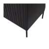 WOOOD Wandkasten|Industriele Kasten|New Gravure Hoge kast met lade grenen zwart 60 cm