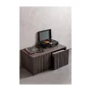 WOOOD Industriele Kasten|New Gravure Kistbank essen espresso 88 cm