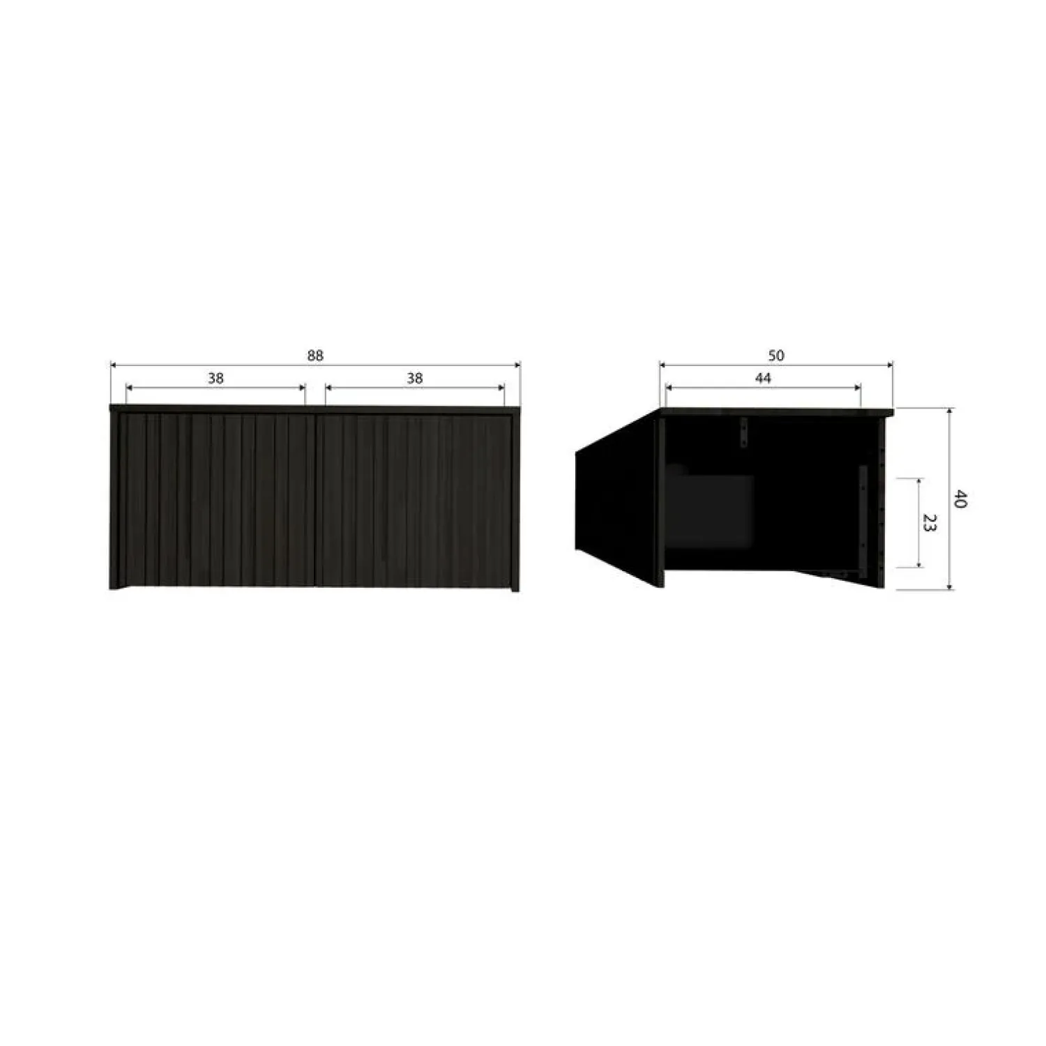 WOOOD Industriele Kasten|New Gravure Kistbank essen espresso 88 cm