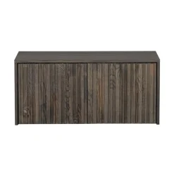 WOOOD Industriele Kasten|New Gravure Kistbank essen espresso 88 cm