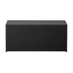 WOOOD Industriele Kasten|New Gravure Kistbank grenen zwart 88 cm