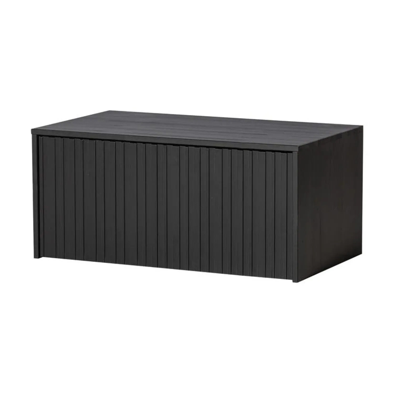 WOOOD Industriele Kasten|New Gravure Kistbank grenen zwart 88 cm
