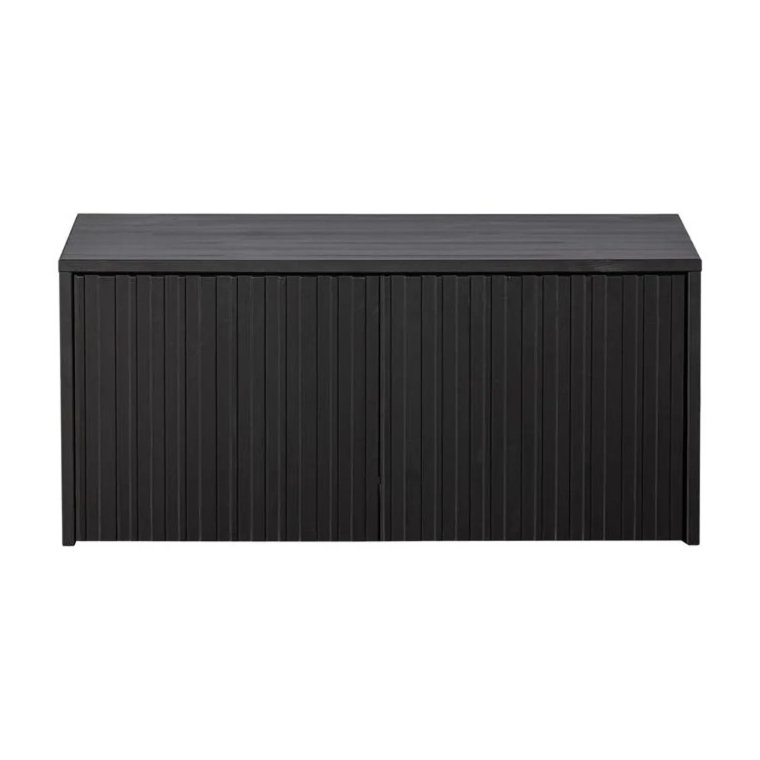 WOOOD Industriele Kasten|New Gravure Kistbank grenen zwart 88 cm