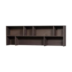 WOOOD Wandkasten|Industriele Kasten|New Gravure Opzetkast essen fineer espresso 200 cm
