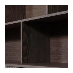 WOOOD Wandkasten|Industriele Kasten|New Gravure Opzetkast essen fineer espresso 200 cm