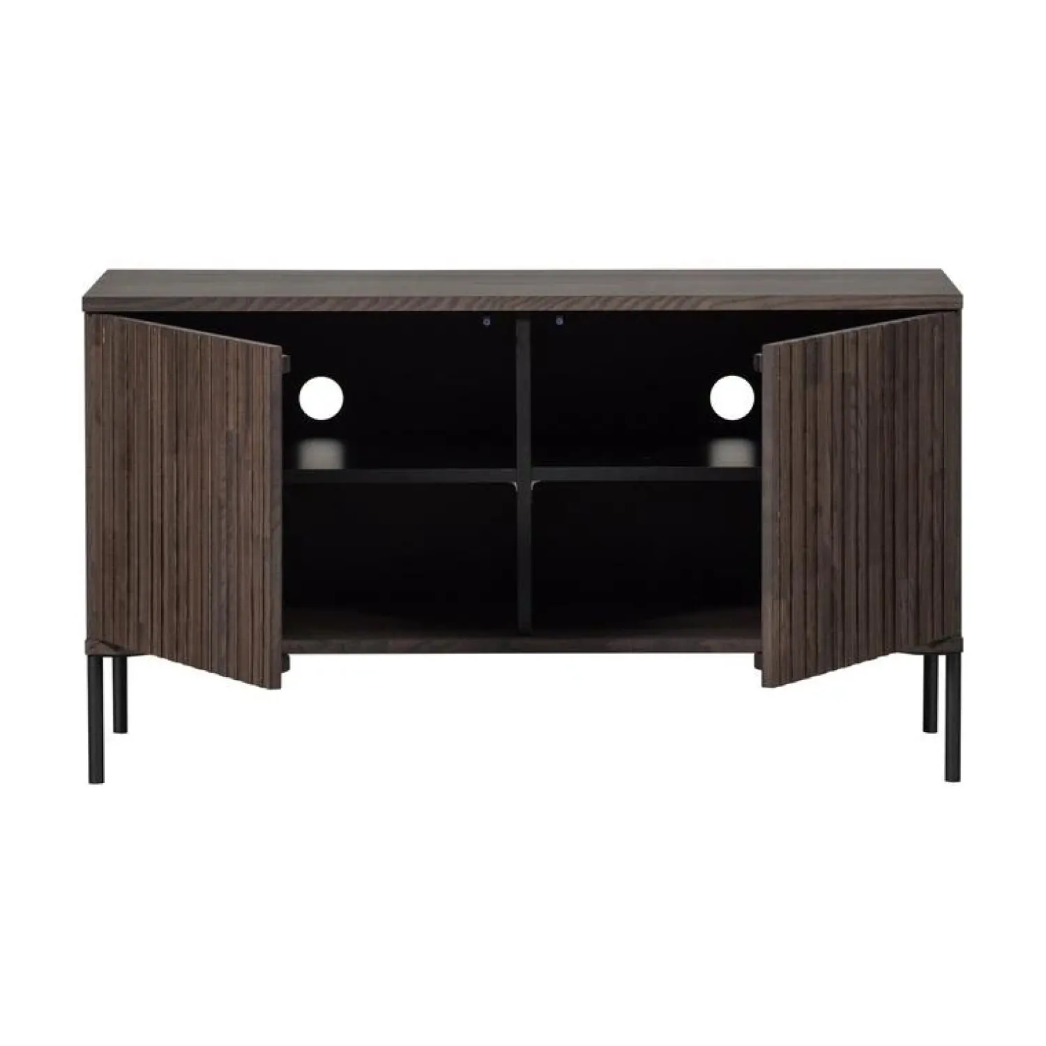 WOOOD Industriele Kasten|Tv Meubels|New Gravure Tv meubel essen fineer espresso 100 cm