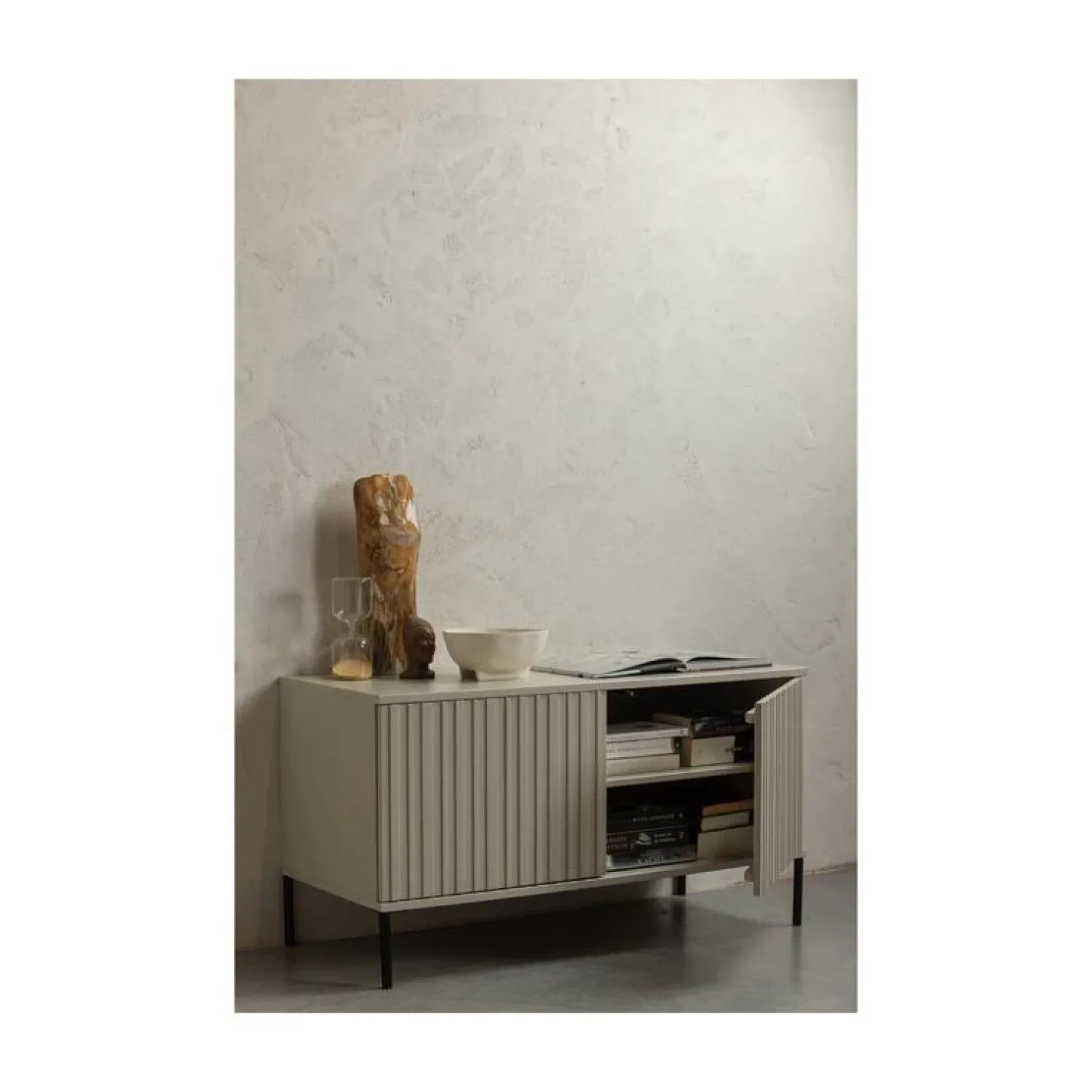 WOOOD Industriele Kasten|Tv Meubels|New Gravure Tv meubel grenen dust 100 cm