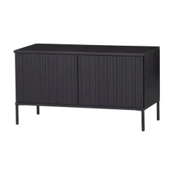 WOOOD Industriele Kasten|Tv Meubels|New Gravure Tv meubel grenen zwart 100 cm