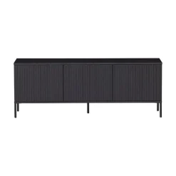 WOOOD Industriele Kasten|Tv Meubels|New Gravure Tv meubel grenen zwart 150 cm