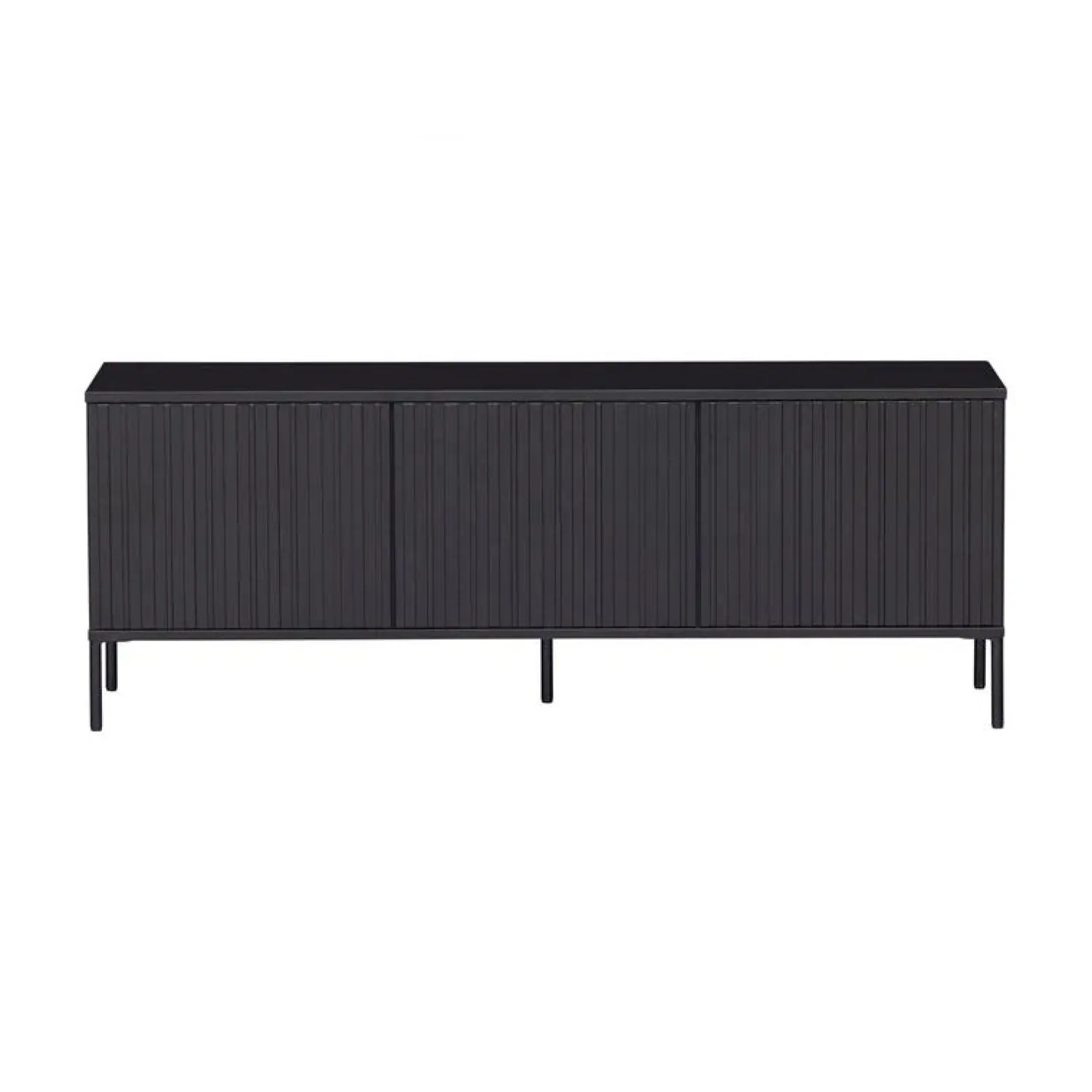 WOOOD Industriele Kasten|Tv Meubels|New Gravure Tv meubel grenen zwart 150 cm