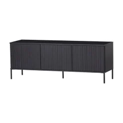 WOOOD Industriele Kasten|Tv Meubels|New Gravure Tv meubel grenen zwart 150 cm