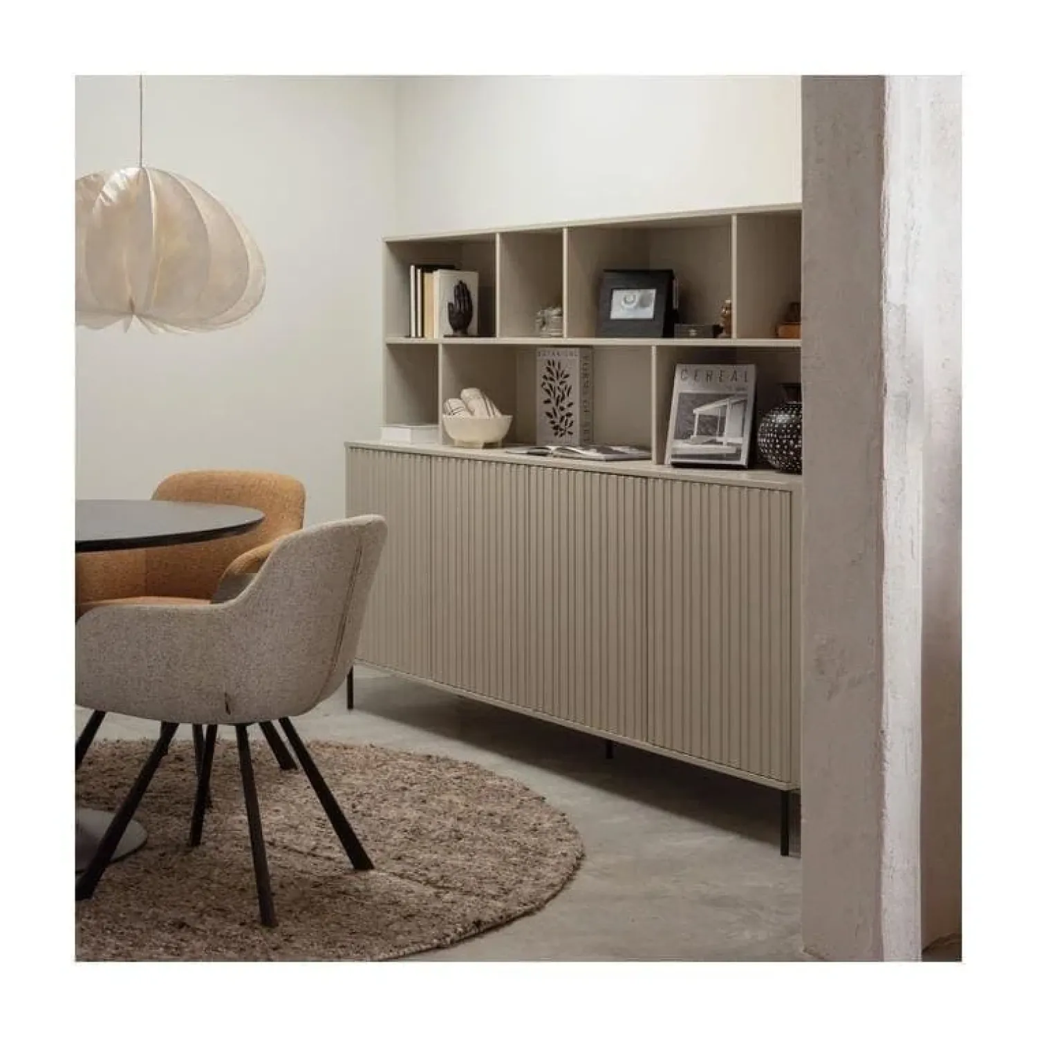 WOOOD Wandkasten|Industriele Kasten|New Gravure Wandkast grenen dust 200 cm