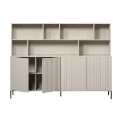 WOOOD Wandkasten|Industriele Kasten|New Gravure Wandkast grenen dust 200 cm