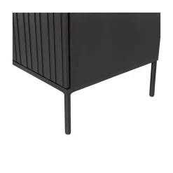 WOOOD Wandkasten|Industriele Kasten|New Gravure Wandkast grenen zwart 200 cm