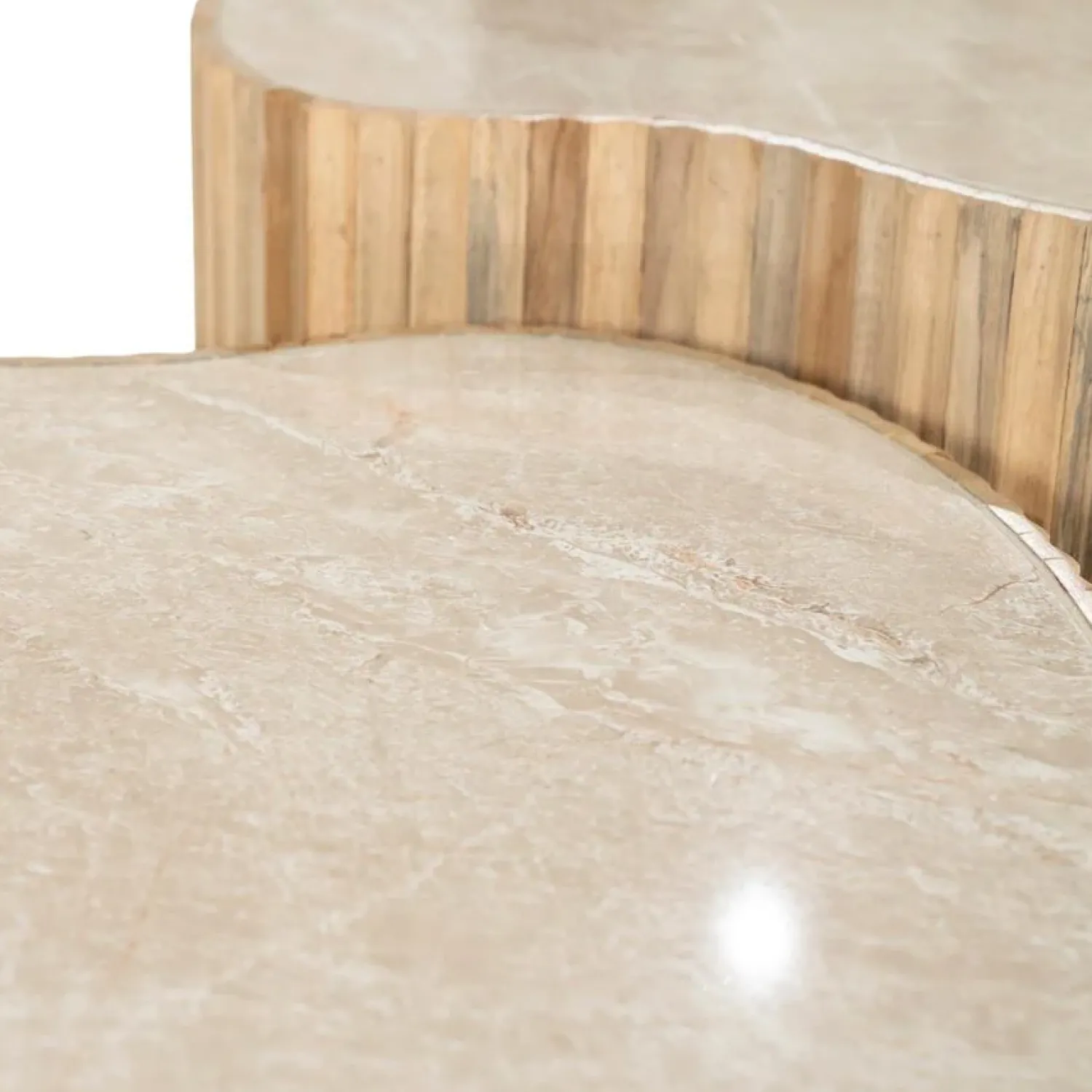 By Boo Salontafels|Nice Salontafel organisch Set van 2 Naturel