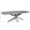 Furndea Eettafels|Nicole Eettafel Deens ovaal Mangohout 240 cm