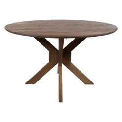 Mysons Eettafels|Nikki Eetkamertafel rond Acaciahout bruin 150 cm