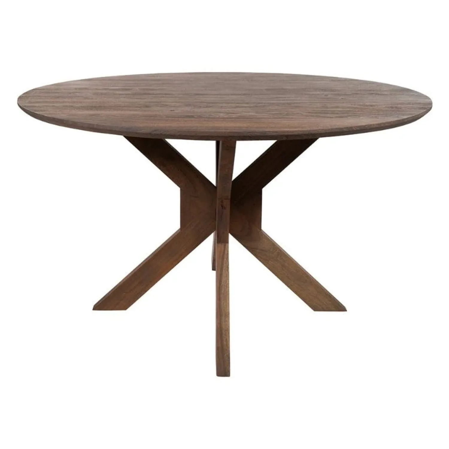 Mysons Eettafels|Nikki Eetkamertafel rond Acaciahout bruin 150 cm