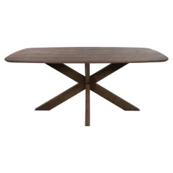 Mysons Eettafels|Nikki Eettafel deens ovaal Bruin Acaciahout bruin 160 cm