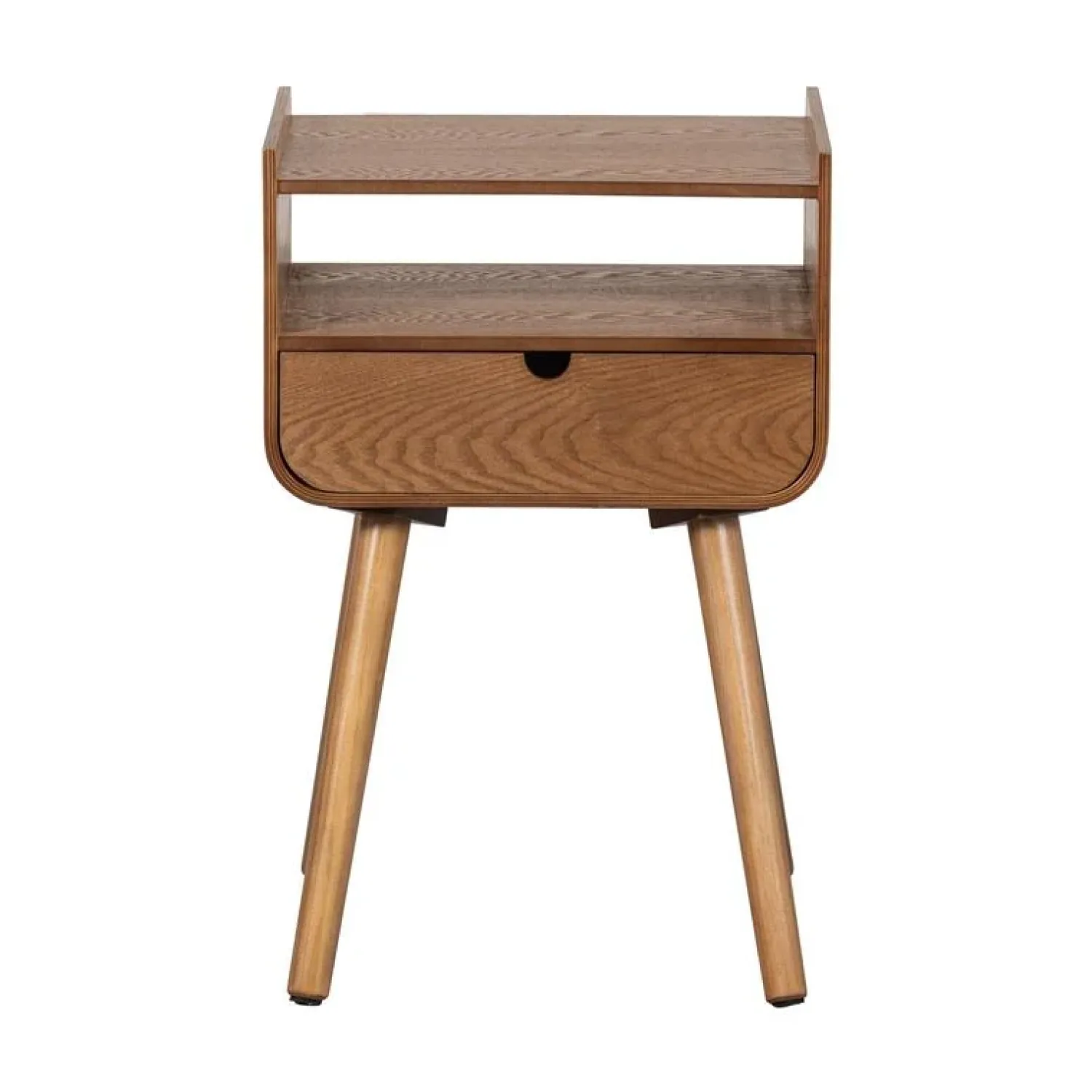 WOOOD Nachtkastjes|Industriele Kasten|Nils Nachtkastje Hout Naturel 36cm