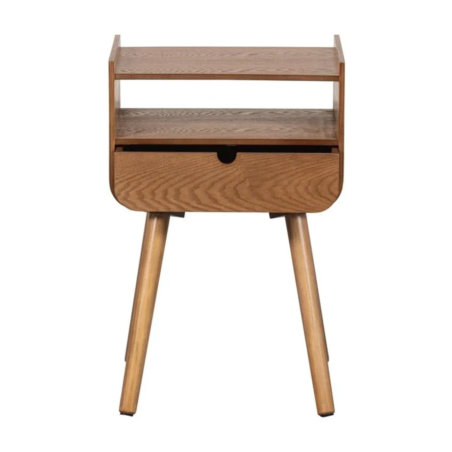 WOOOD Nachtkastjes|Industriele Kasten|Nils Nachtkastje Hout Naturel 36cm