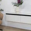 Vane Living Industriele Kasten|Tv Meubels|Nils Zwevend Tv meubel zand 200cm