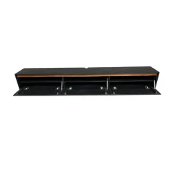 Vane Living Industriele Kasten|Tv Meubels|Nils Zwevend Tv meubel zwart 240cm