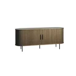 LykkeHome Dressoirs|Industriele Kasten|Nita Dressoir donkerbruin 180 cm