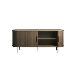 LykkeHome Dressoirs|Industriele Kasten|Nita Dressoir donkerbruin 180 cm