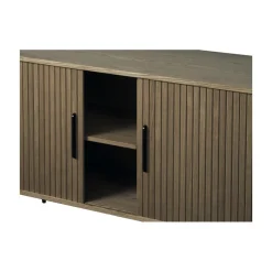 LykkeHome Dressoirs|Industriele Kasten|Nita Dressoir donkerbruin 180 cm