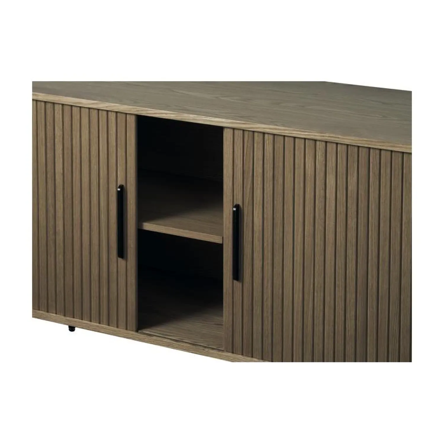 LykkeHome Dressoirs|Industriele Kasten|Nita Dressoir donkerbruin 180 cm